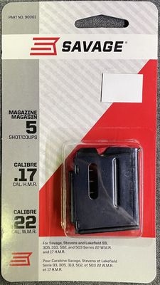 Savage Model 93 5rnd Magazine 17 HMR, 22 WMR
