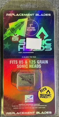 ABC Broad Heads Fits 85 &amp; 125 Gr. Sonic Heads