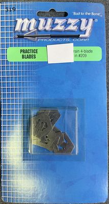 Muzzy 100 Gr. Practice Blades 4-Blade