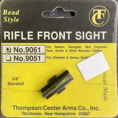 T/C Rifle Front Sight Bead Style 3/8&quot; Dovetail No. 9061