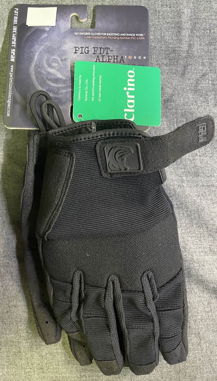The Pig FDT-Alpha Touch Gloves LG Black