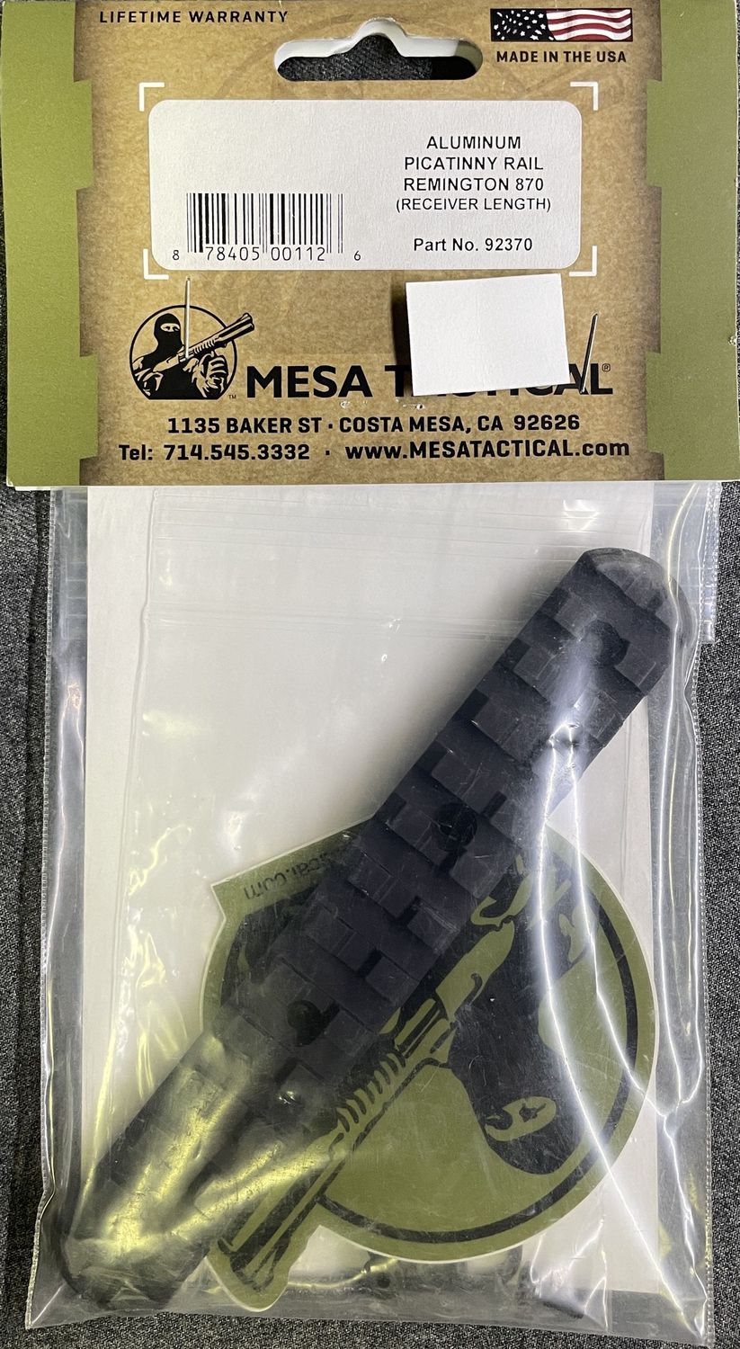 Mesa Tactical Pic Rail for Rem 870 Receiver Length