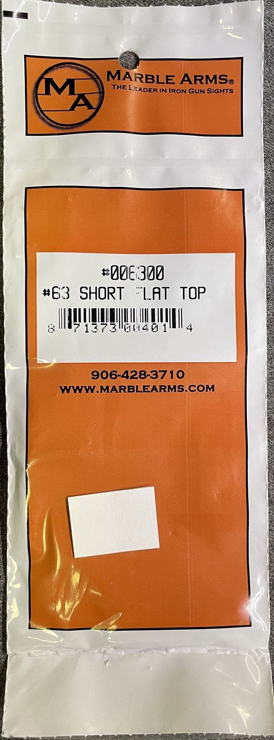 Marble Arms #63 Short Flat Top Rear Sight
