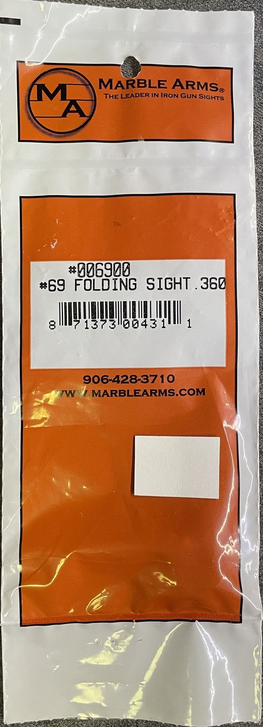 Marble Arms #69 Folding Rear Sight .360