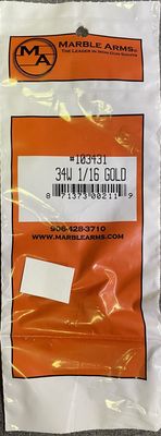 Marble Arms 34W 1/16 Gold Bead Front Sight