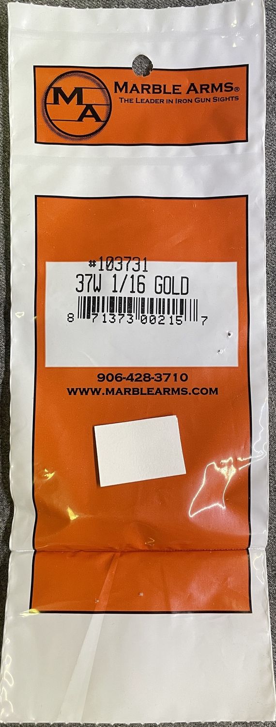 Marble Arms 37W 1/16 Gold Bead Front Sight