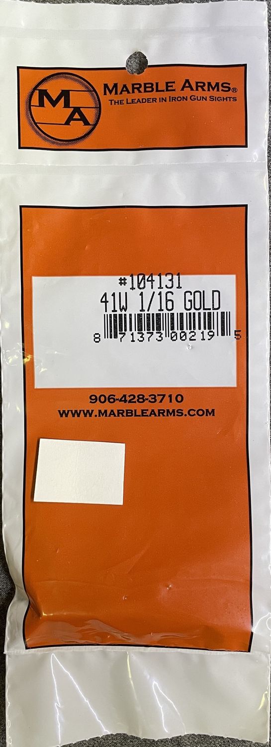 Marble Arms 41W 1/16 Gold Bead Front Sight
