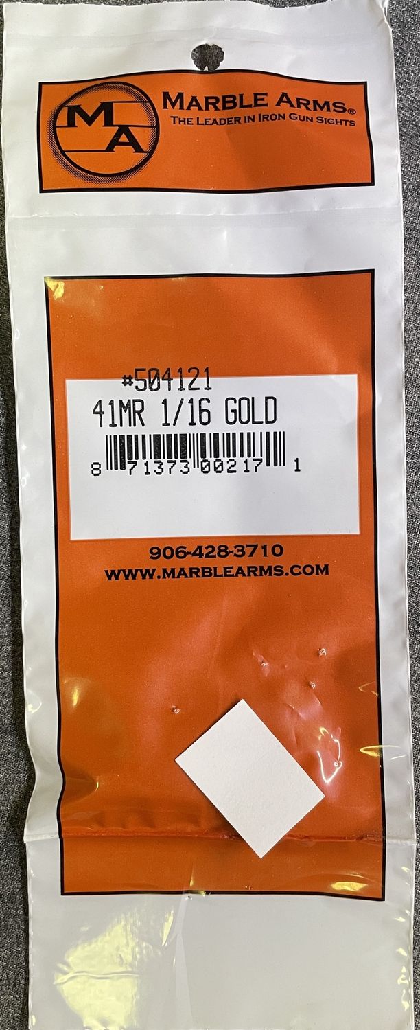 Marble Arms 41MR 1/16 Gold Bead Front Sight