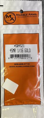 Marble Arms 45MR 1/16 Gold Bead Front Sight
