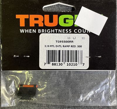 Tru Glo 3/8 Dovetail Ramp Front Sight Red .500