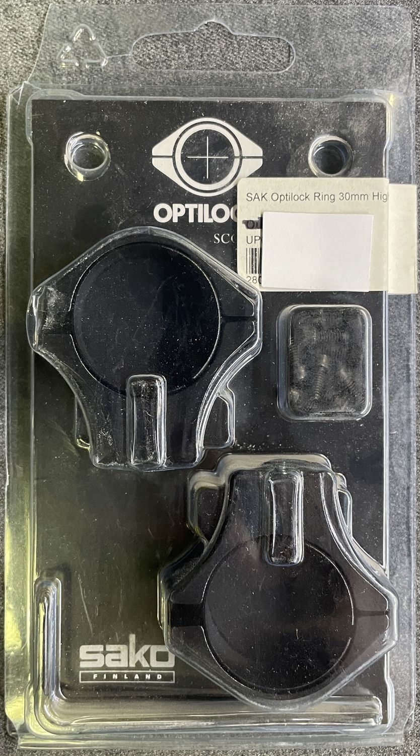 Optilock 30mm Ring Set High Black