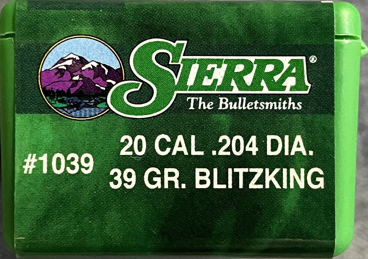 Sierra 20 Cal. .204 39 Gr. Blitzking 100 Ct.
