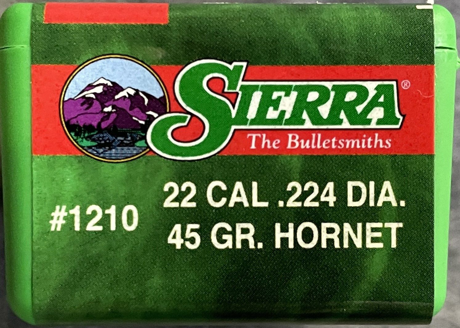 Sierra 22 Cal. .224 45 Gr. Varminter Hornet 100 Ct.