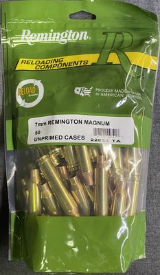 Remington 7mm Rem Mag. Unprimed Brass 50 Ct.