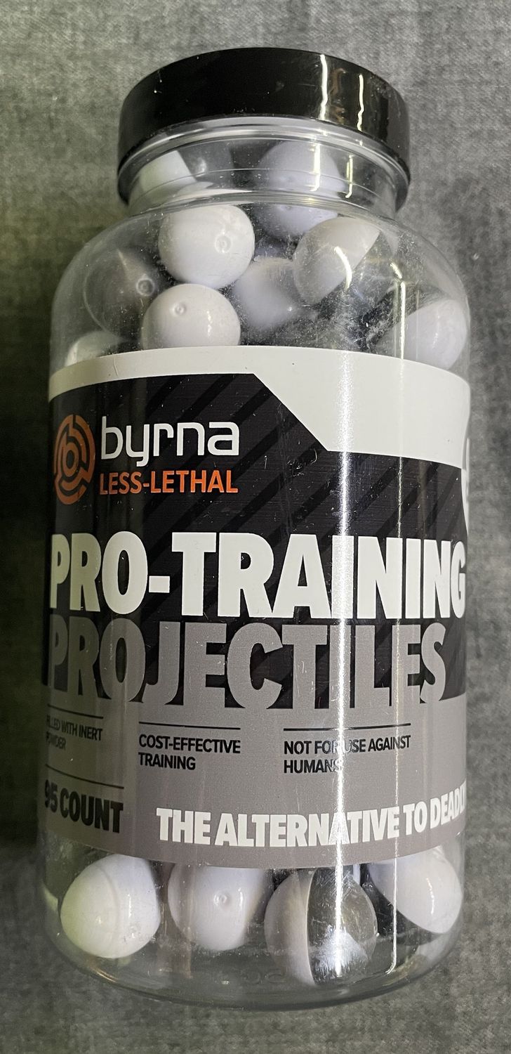 Byrna Less-Lethal Pro-Training Projectiles 0.68 Cal. 95 Ct.