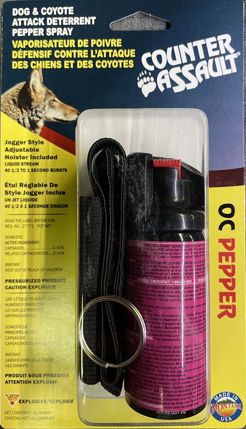 Counter Assault Dog &amp; Coyote Pepper Spray 40 Gram.