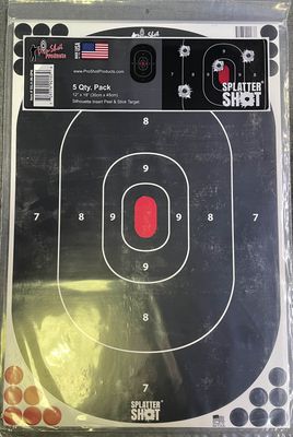 Splatter Shot 12&quot; x 18&quot; Targets 5 Ct.