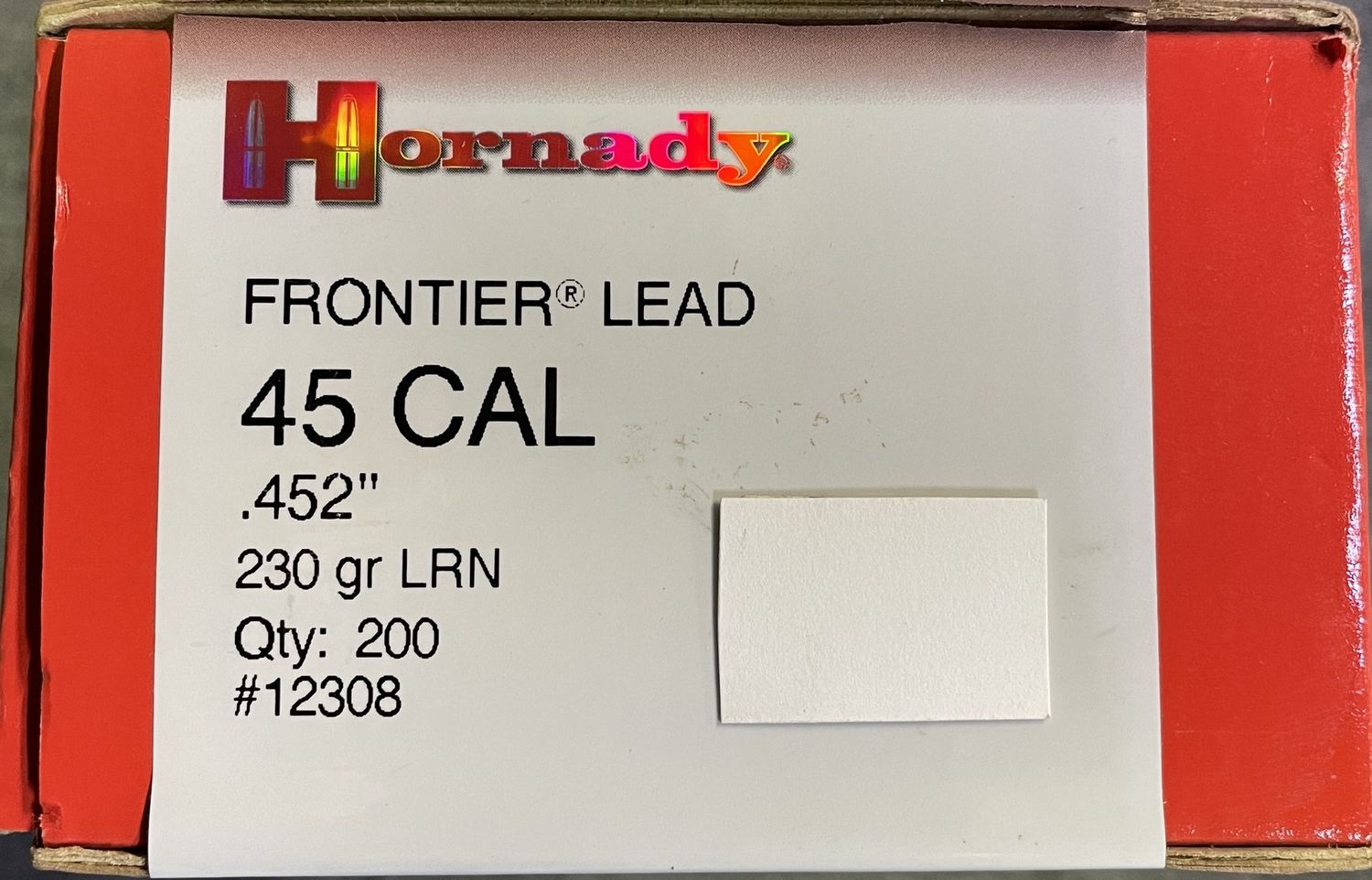 Hornady 45 Cal .452 Lead Bullets 200 Ct.