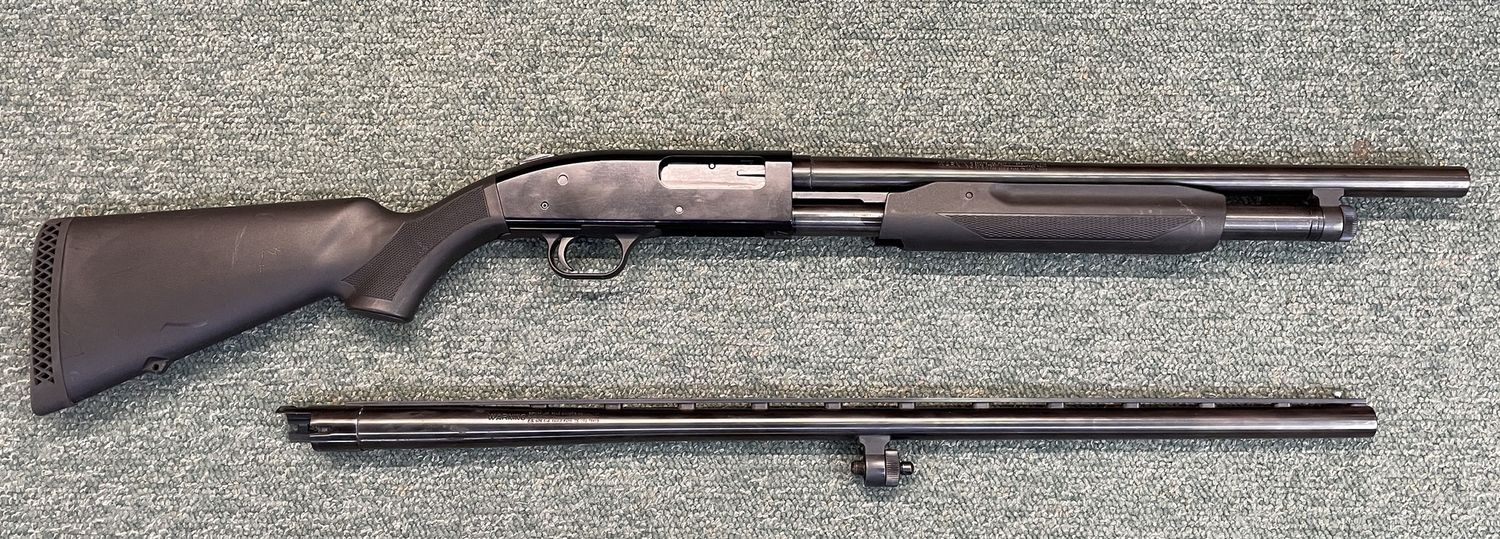 Mossberg 500 2 Barrel Combo  12ga 3" Pump (used)