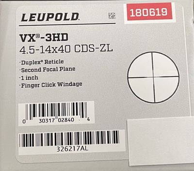 Leupold VX-3HD 4.5-14x40 CDS-ZL