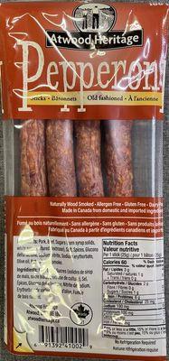 Atwood Heritage Original Pepperoni Sticks