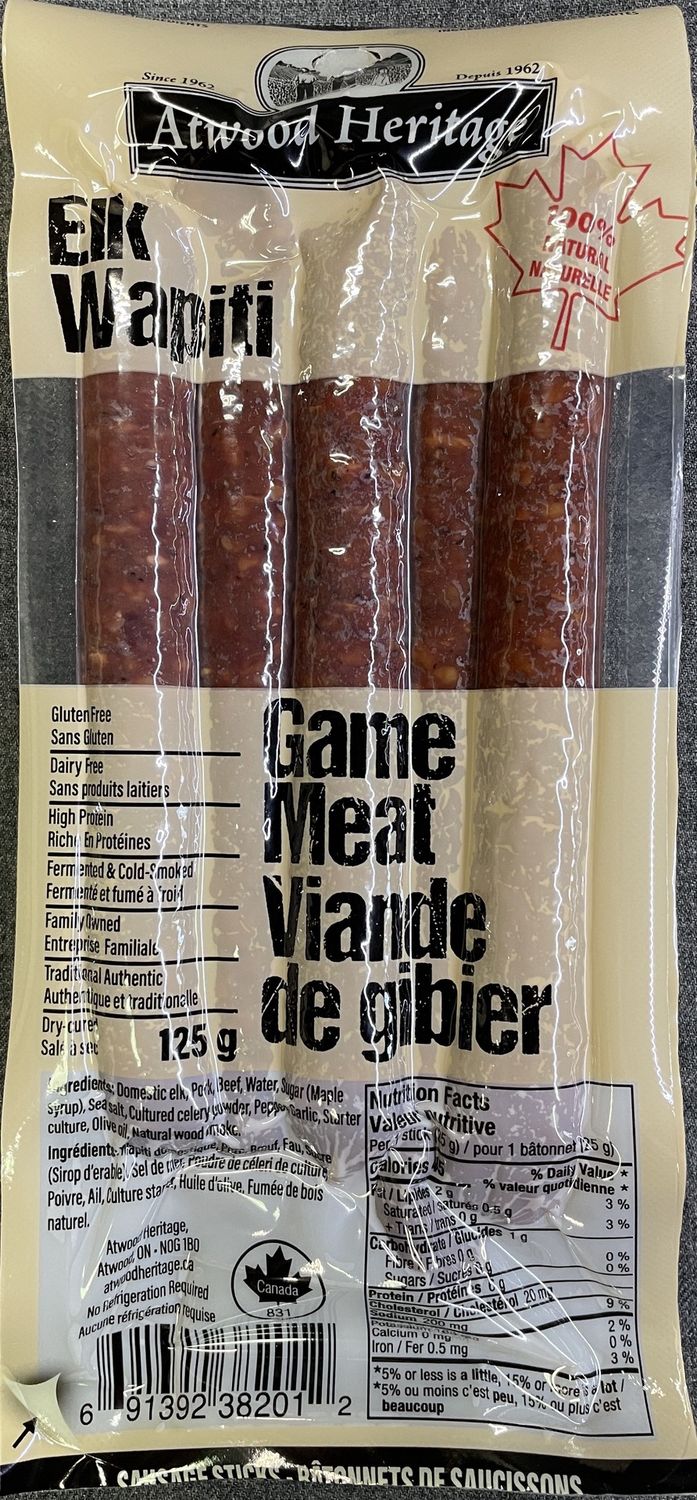 Atwood Heritage Elk Sausage Sticks