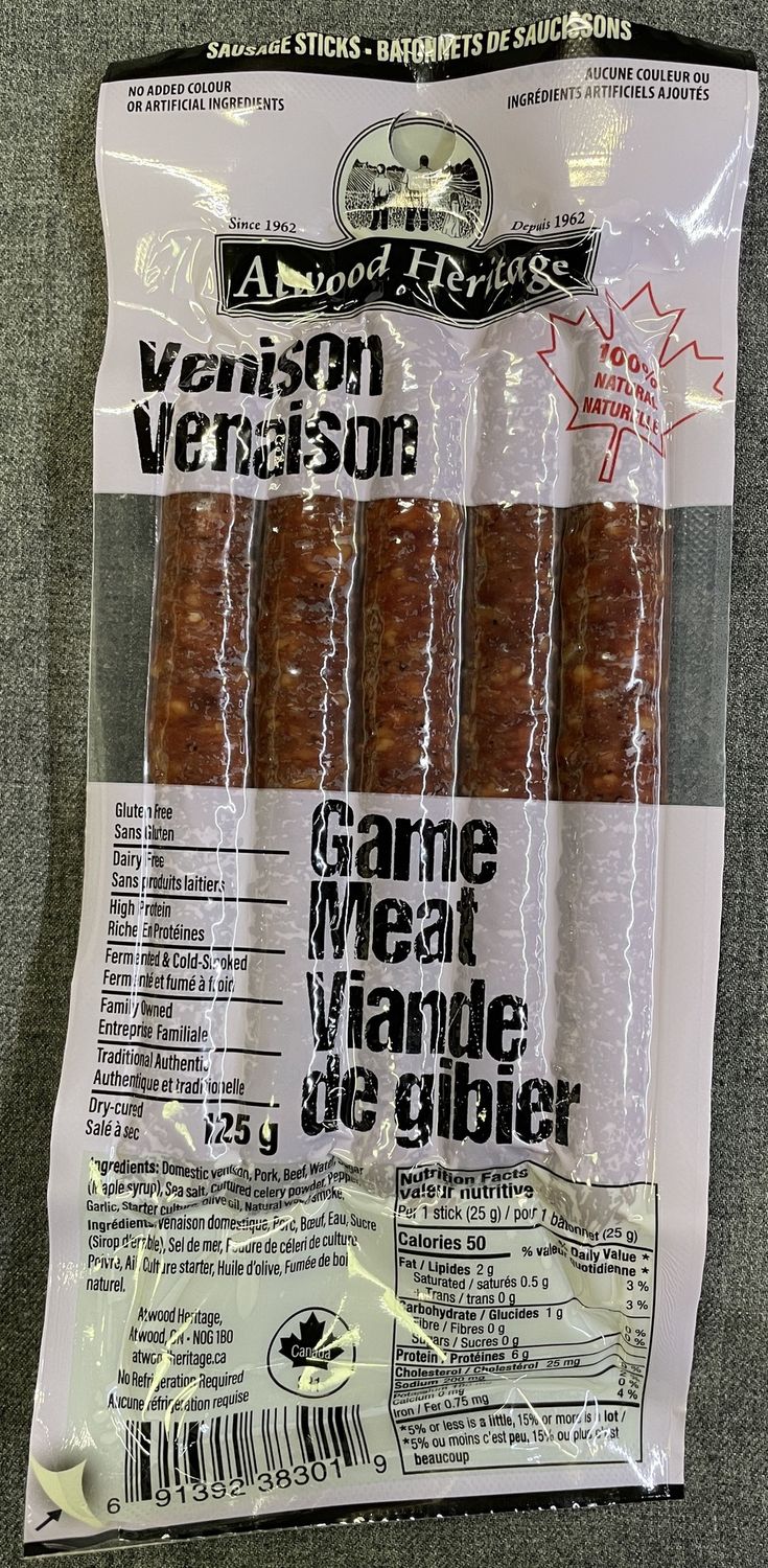 Atwood Heritage Venison Sausage Sticks