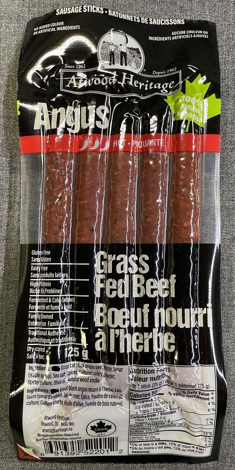 Atwood Heritage Angus lvl 3 Hot Sausage Sticks