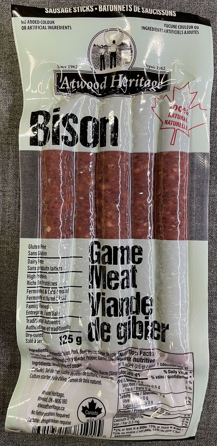 Atwood Heritage Bison Sausage Sticks
