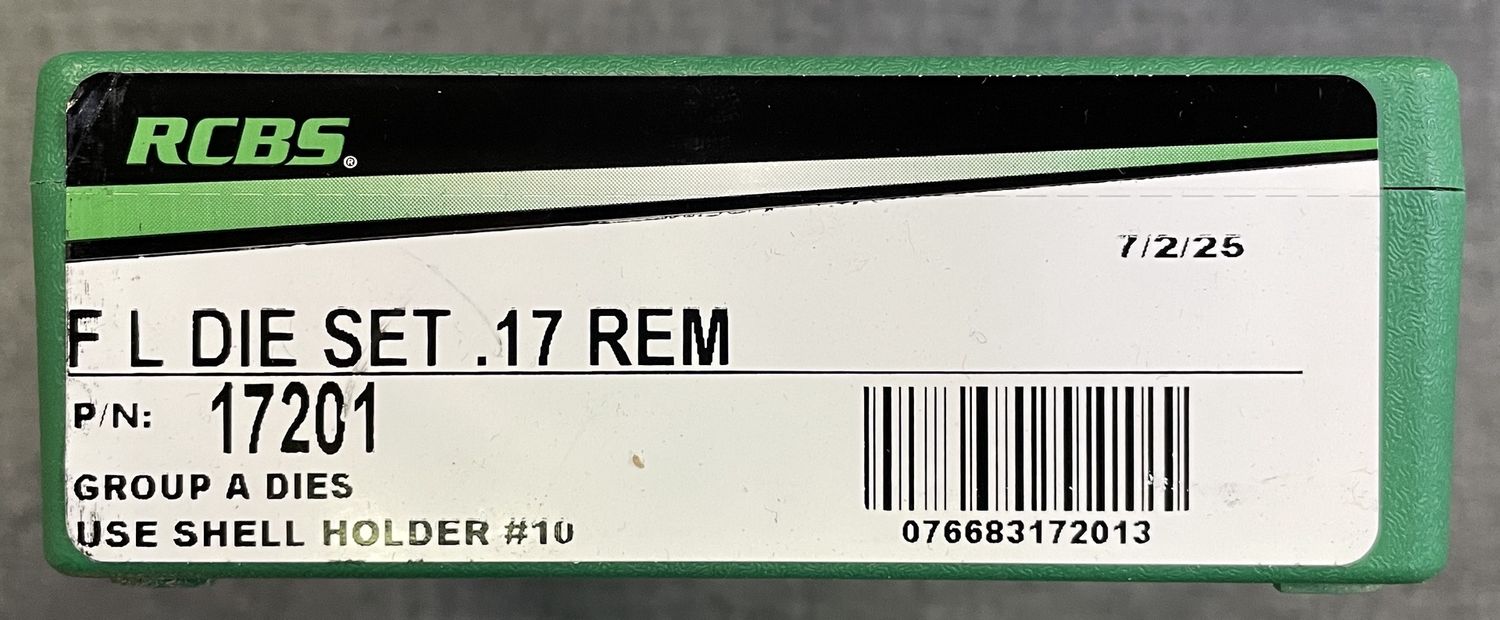 RCBS FL Die Set .17 Rem