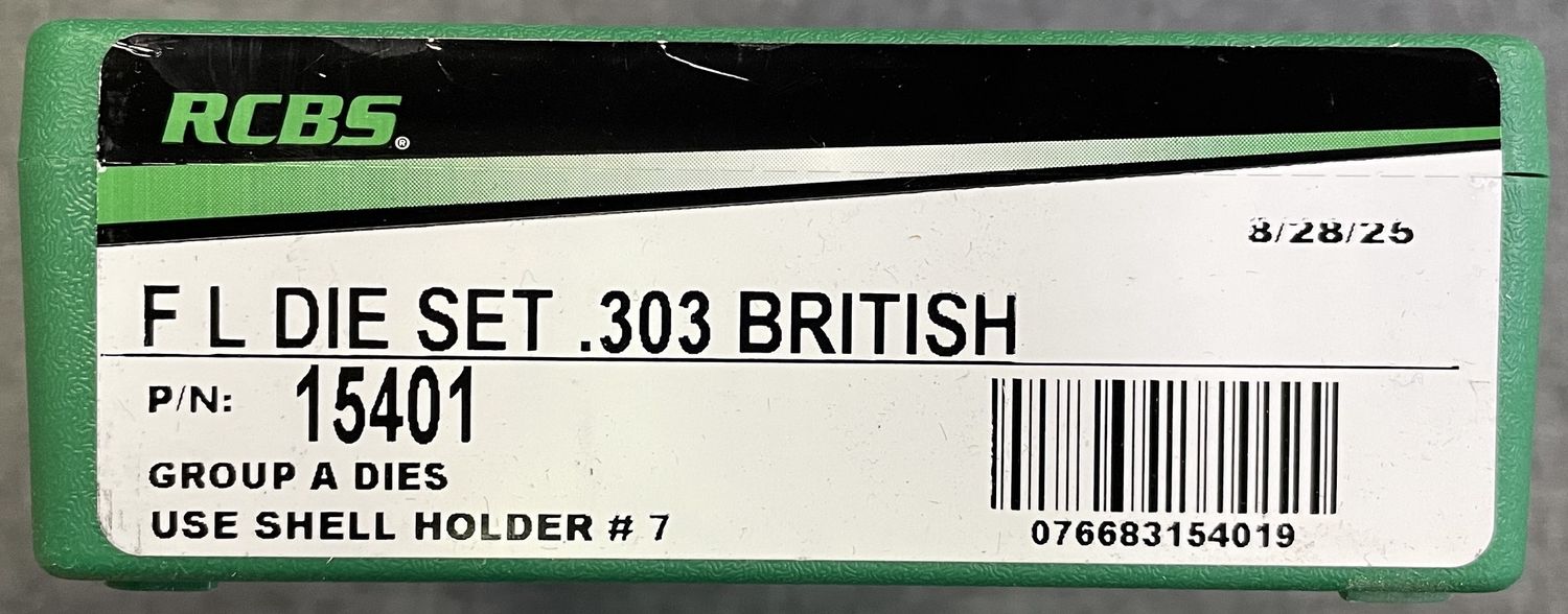 RCBS FL Die Set .303 British