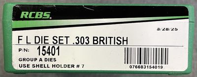 RCBS FL Die Set .303 British