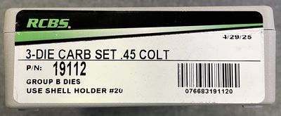 RCBS 3-Die Carb Set .45 Colt