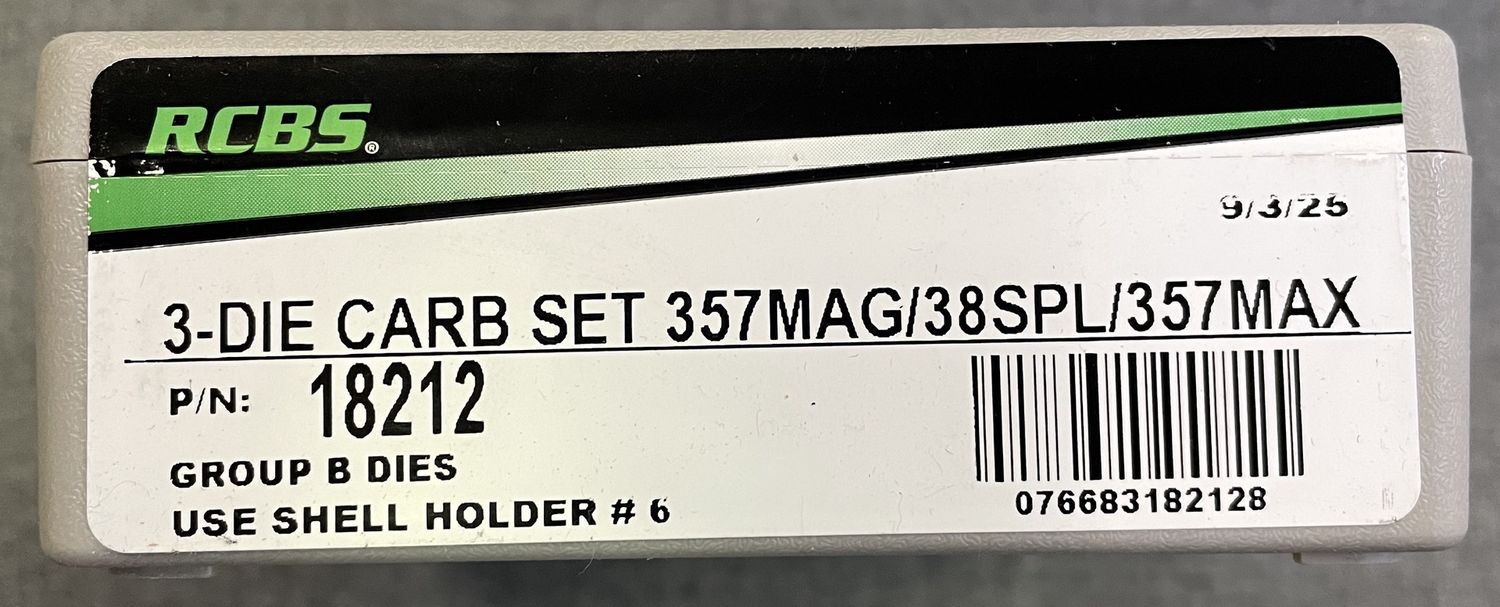RCBS 3-Die Carb Set 357 Mag/ 38 SPL/ 357 Max