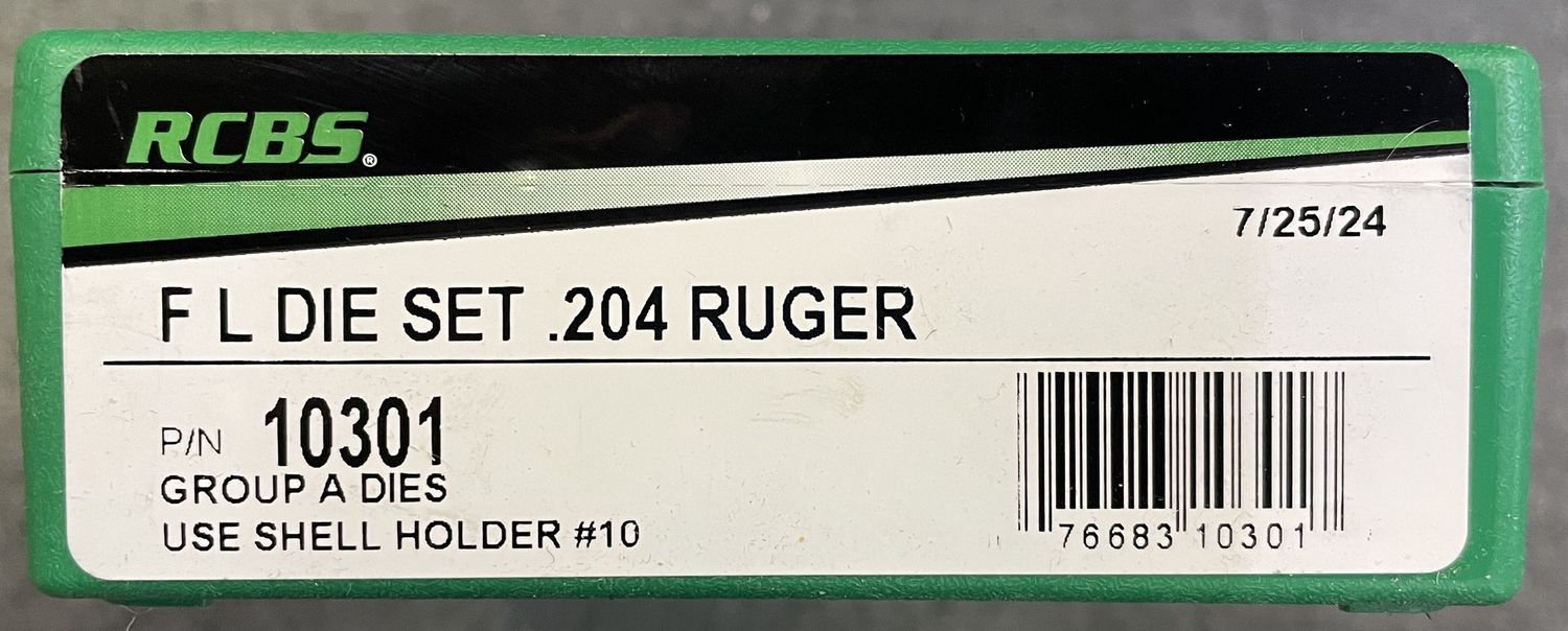 RCBS FL Die Set .204 Ruger