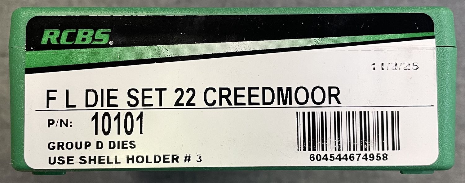RCBS FL Die Set 22 Creedmoor
