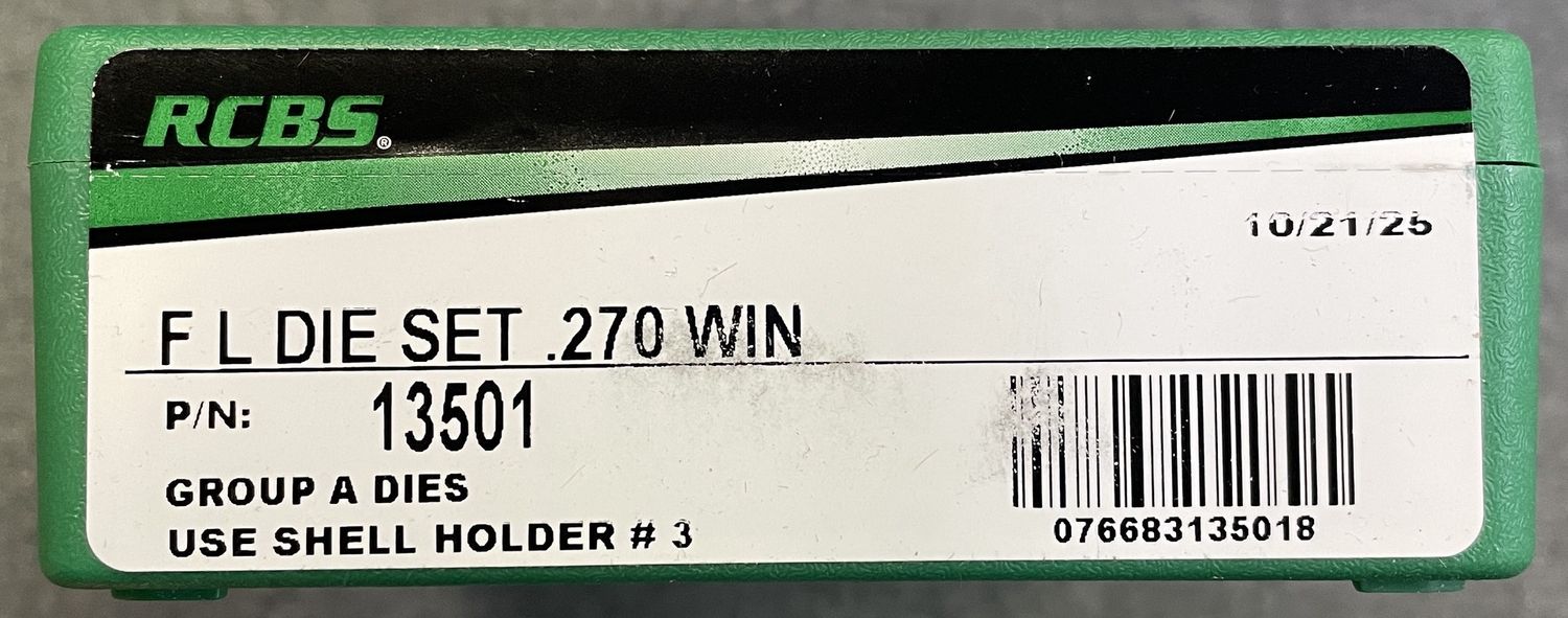 RCBS F L Die Set .270 Win