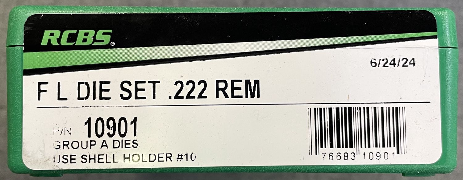 RCBS FL Die Set .222 Rem