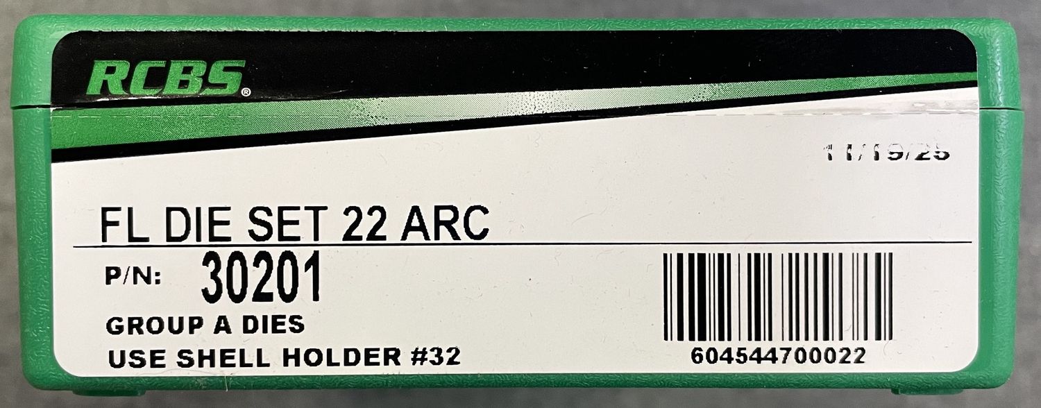 RCBS FL Die Set 22 ARC