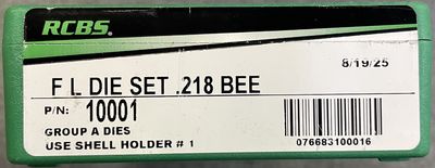 RCBS FL Die Set .218 Bee