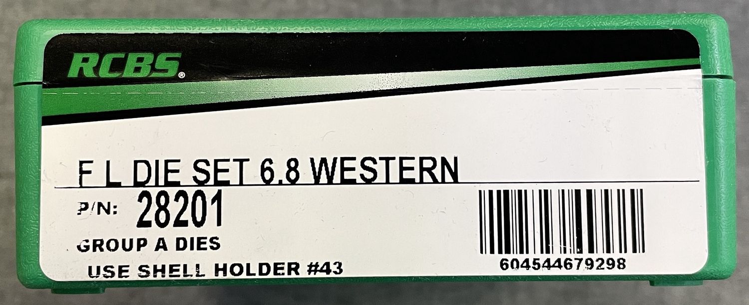 RCBS FL Die Set 6.8 Western