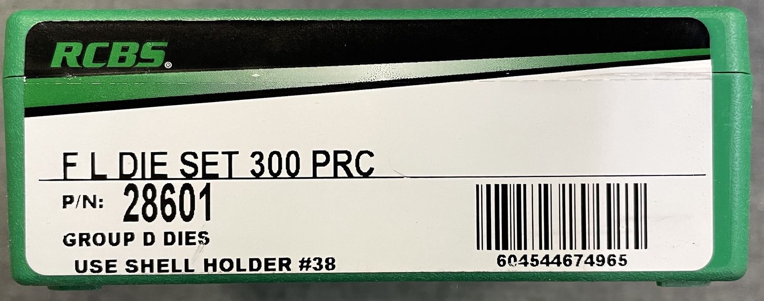 RCBS FL Die Set 300 PRC