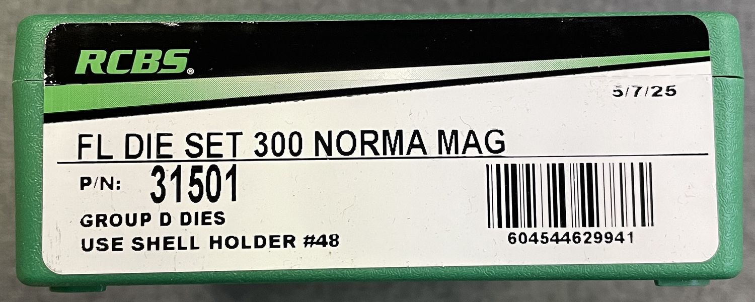 RCBS FL Die Set 300 Norma Mag