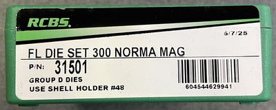 RCBS FL Die Set 300 Norma Mag