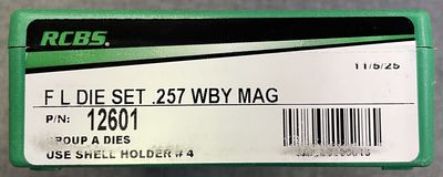 RCBS FL Die Set .257 Wby Mag