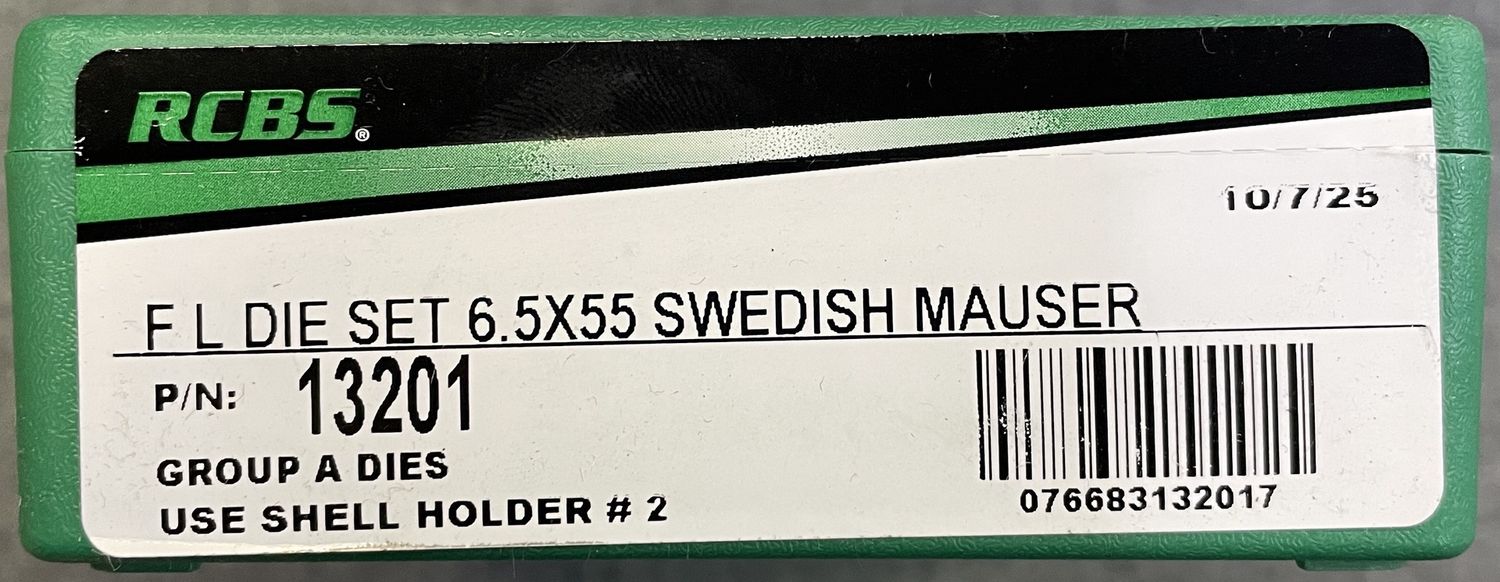 RCBS FL Die Set 6.5x55 Swedish Mauser