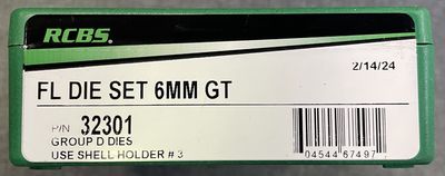 RCBS FL Die Set 6mm GT