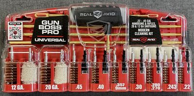 Real Avid Gun Boss Pro Cleaning Kit .22-.45 Cal, 12 &amp; 20 Ga.