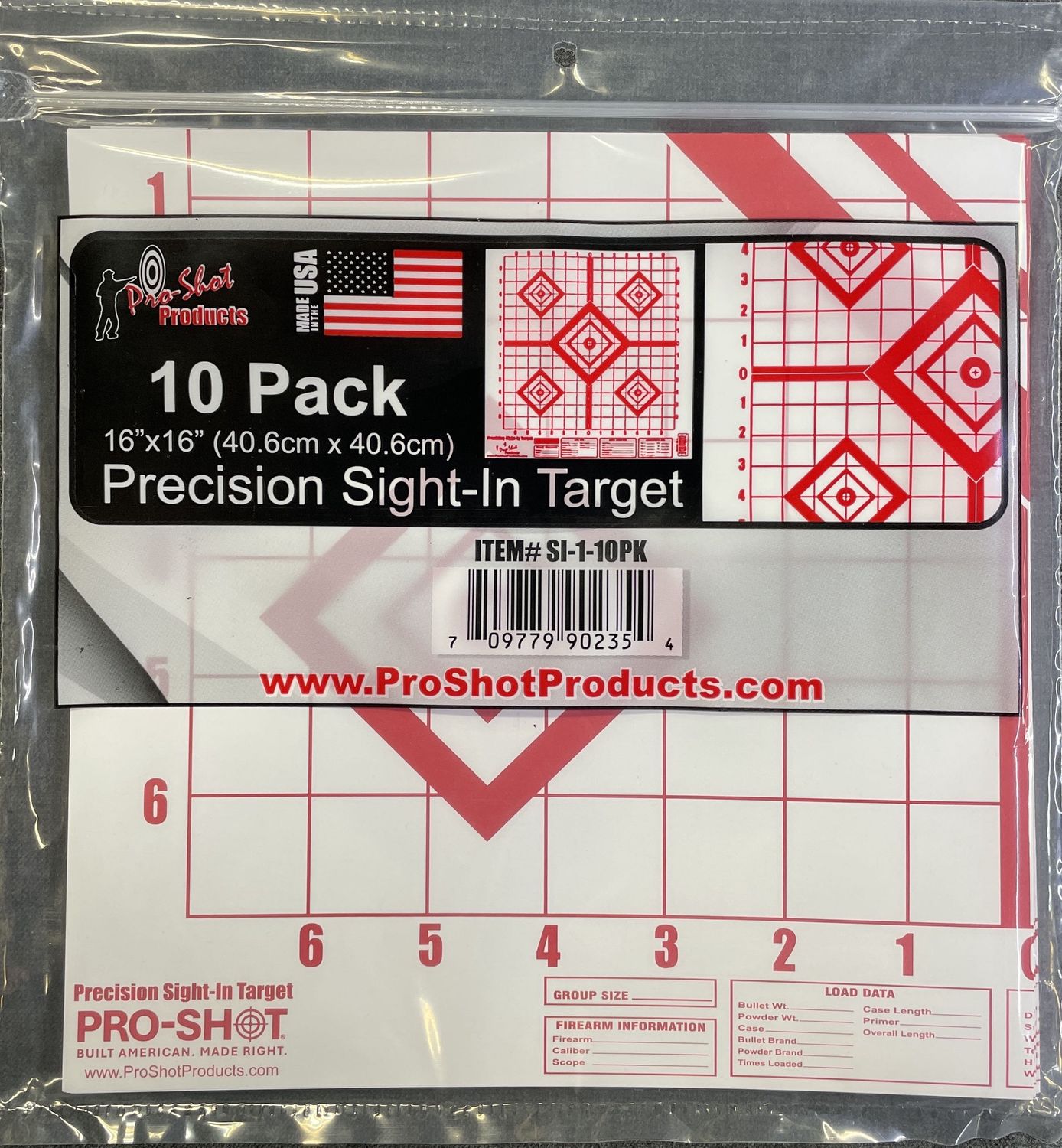 Precision Sigh-In Targets 16" x 16" 10 Ct.