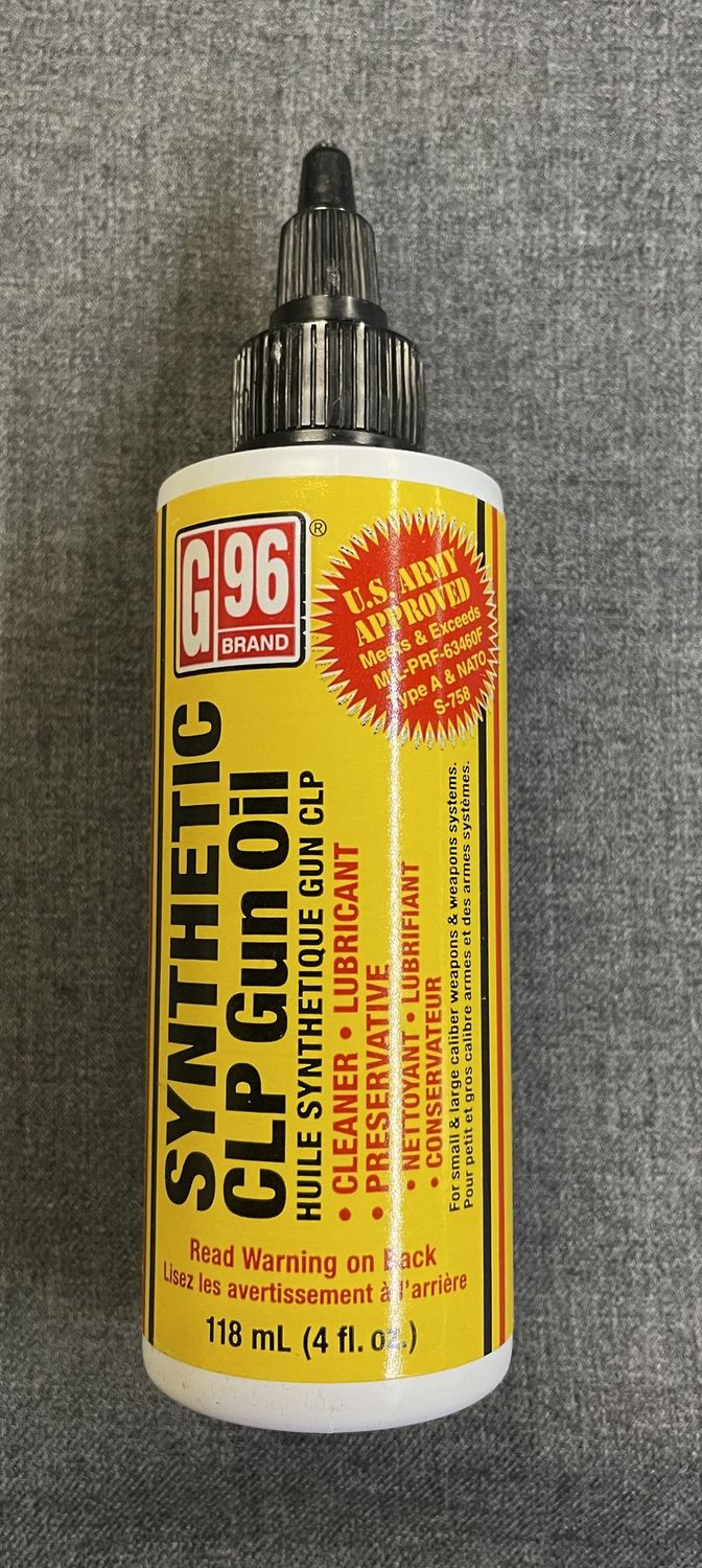 G96 Synthetic CLP Gun Oil Cleans, Lubricates, Preserves!